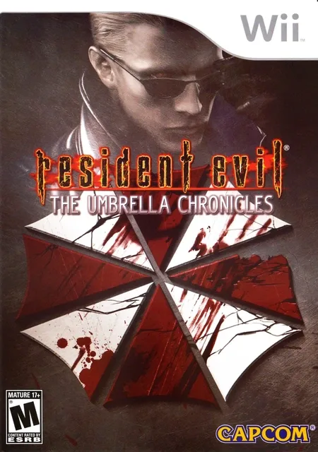 Полная обложка: Resident Evil: The Umbrella Chronicles. Изображение без обрезки.