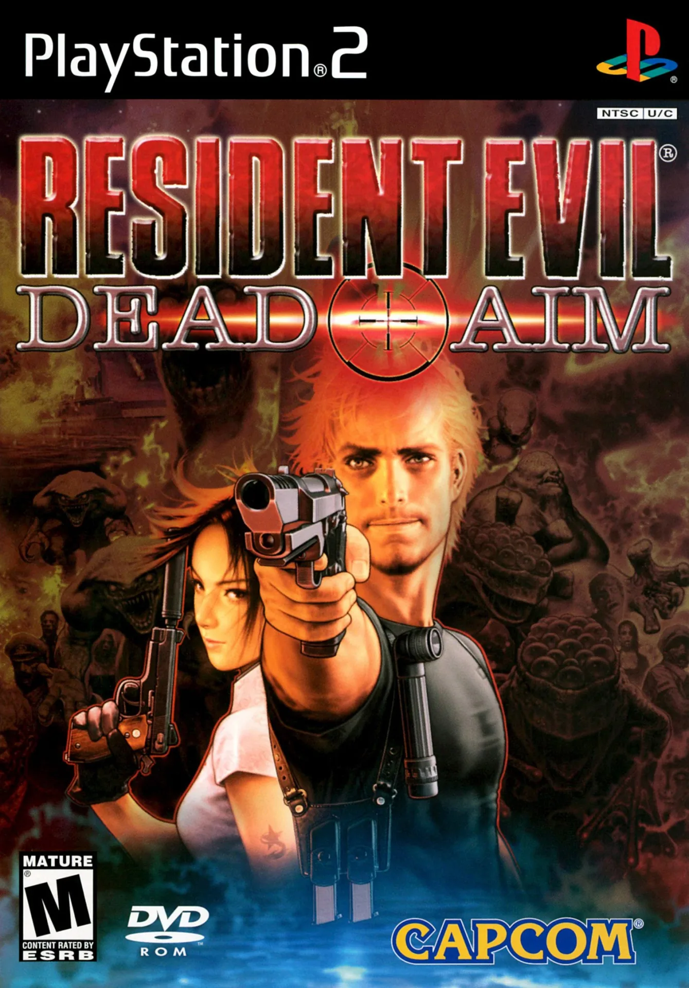 Полная обложка: Resident Evil: Dead Aim. Изображение без обрезки.