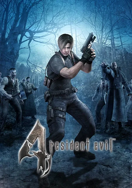 Полная обложка: Resident Evil 4 (2005). Изображение без обрезки.