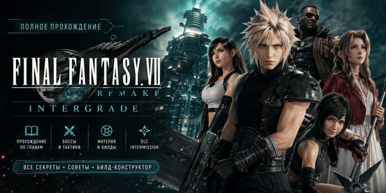 Прохождение FINAL FANTASY VII REMAKE INTERGRADE