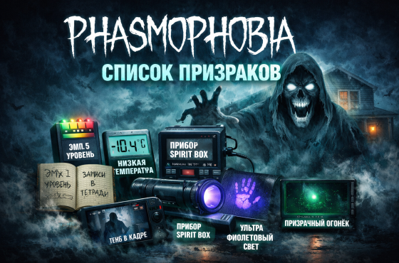 Phasmophobia — список призраков