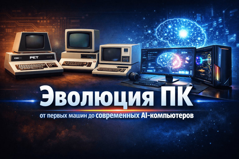 Эволюция ПК: от первых микрокомпьютеров до современных AI-PC