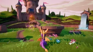 Spyro бежит по зелёной локации